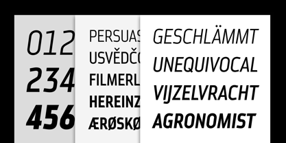 Metroflex Narrow Font Poster 4