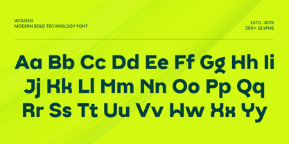 Wolgen Font Poster 10
