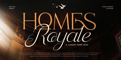 Homes Royale Font Poster 1