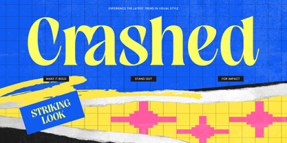 Crashed Font Poster 1