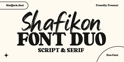 Shafikon Serif Font Poster 1