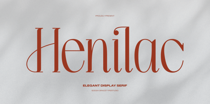 Henilac Font Poster 1