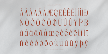 Henilac Font Poster 11