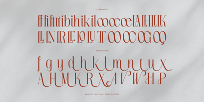 Henilac Font Poster 12