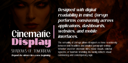 Qorvyn Font Poster 5