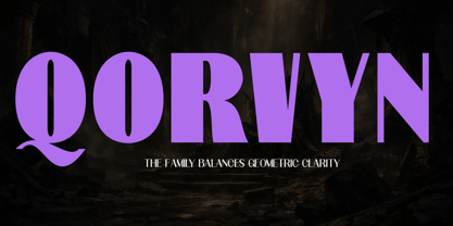 Qorvyn Font Poster 1