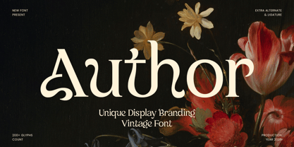 Author Font Poster 1