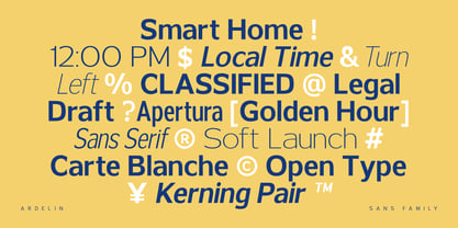 Ardelin Font Poster 6