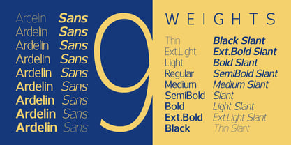 Ardelin Font Poster 2