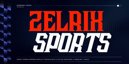 Zelrix Sports Font Poster 1