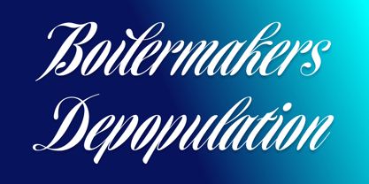 Homage Script Font Poster 2