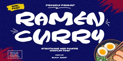 Ramen Curry Font Poster 1