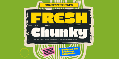 Fresh Chunky Font Poster 1