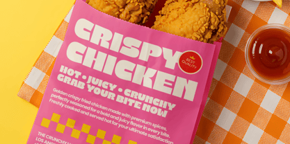 Fresh Chunky Font Poster 2