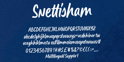 Snettisham Font Poster 9