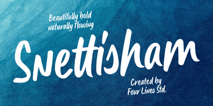 Snettisham Font Poster 1