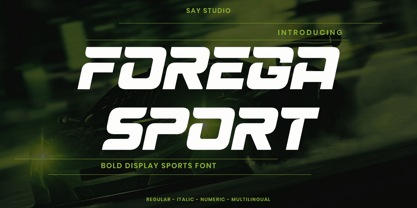 Forega Sport Font Poster 1