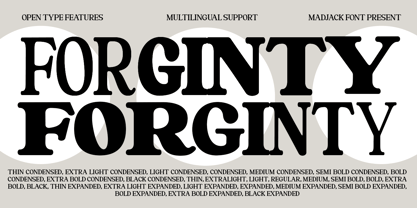 Forginty Font Poster 1