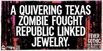Fever Gothic 667 Font Poster 5