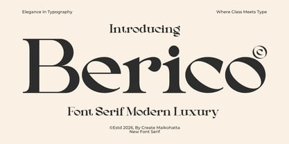 Berico Font Poster 1