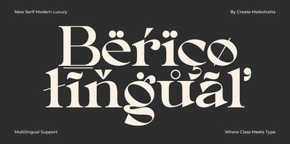 Berico Font Poster 8