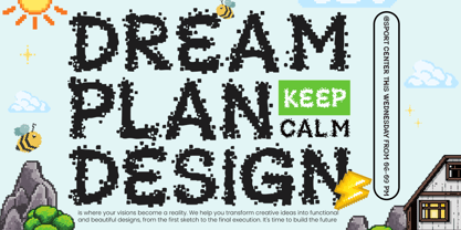 Drawxel Font Poster 2
