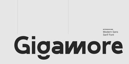 Gigamore Font Poster 1