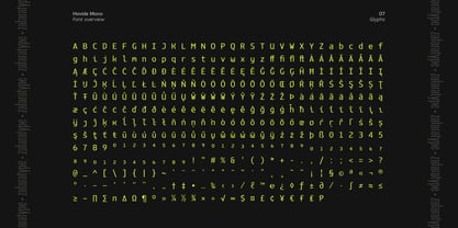 Hovide Mono Font Poster 7