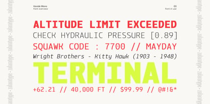Hovide Mono Font Poster 3