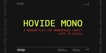 Hovide Mono Font Poster 1