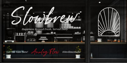 Analog Flow Font Poster 10