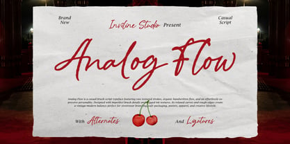 Analog Flow Font Poster 1