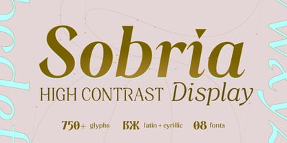 Sobria Font Poster 1