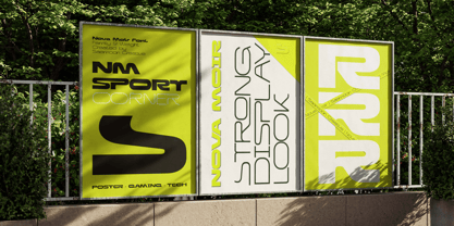 Nova Moir Font Poster 3