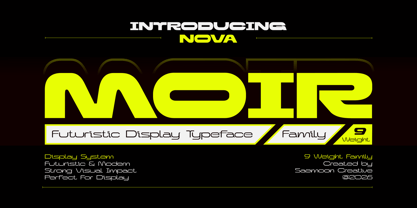 Nova Moir Font Poster 1