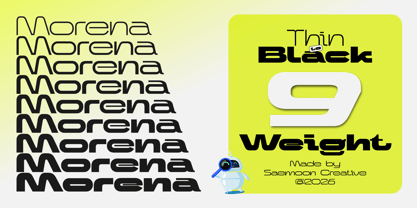 Nova Moir Font Poster 12