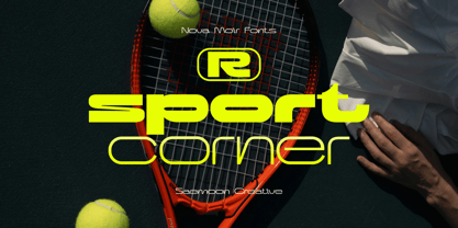 Nova Moir Font Poster 2