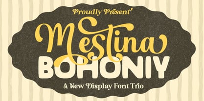 Mestina Bohoniy Font Poster 1