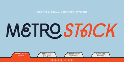 Metrostack Font Poster 1