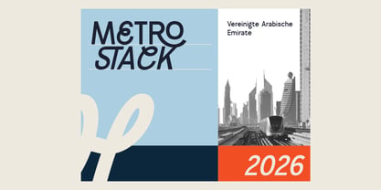 Metrostack Font Poster 6