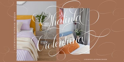 Sallintine Calligraphy Font Poster 7