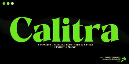Calitra Font Poster 1