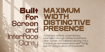Aurethique Font Poster 8