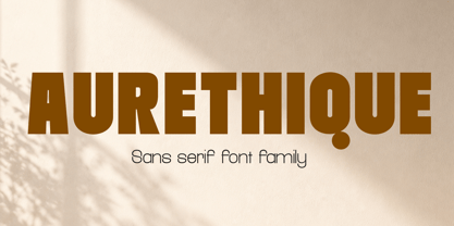 Aurethique Font Poster 1