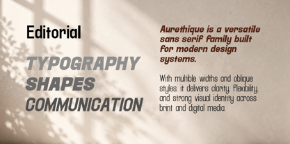 Aurethique Font Poster 5