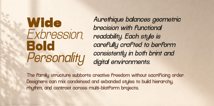 Aurethique Font Poster 7