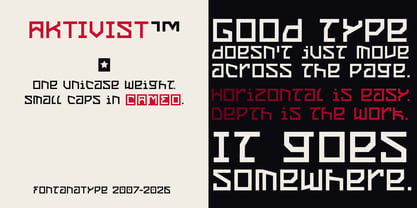 Aktivist Font Poster 2