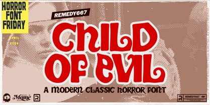 Child of Evil 667 Font Poster 1
