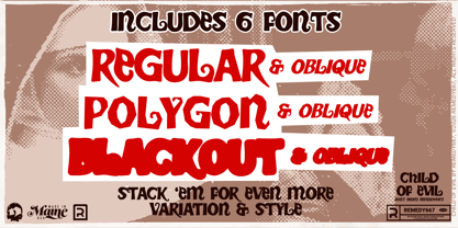 Child of Evil 667 Font Poster 5