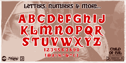 Child of Evil 667 Font Poster 6